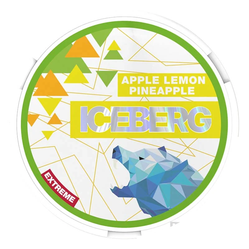 Iceberg Apple Lemon Pineapple nicotine pouches tin