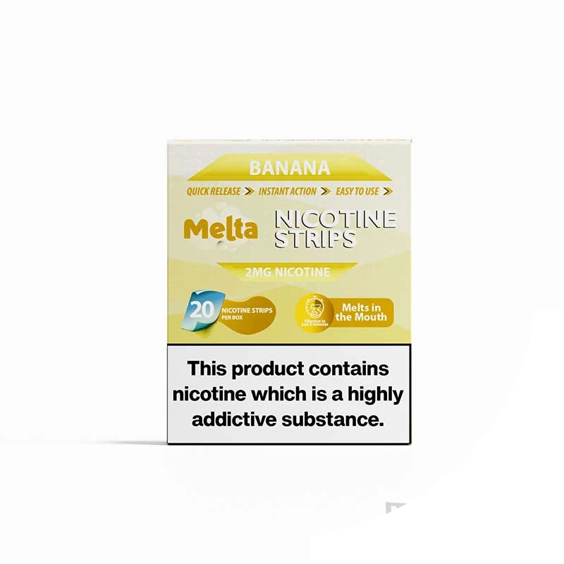MELTA Banana 2mg nicotine pouches tin