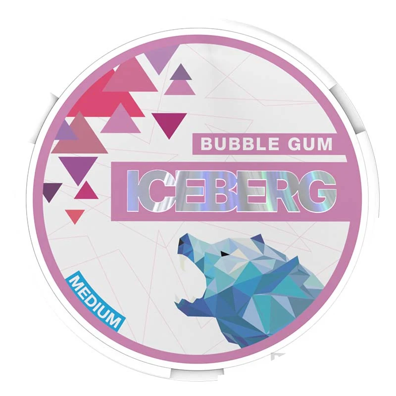 Iceberg Bubble Gum nicotine pouches tin