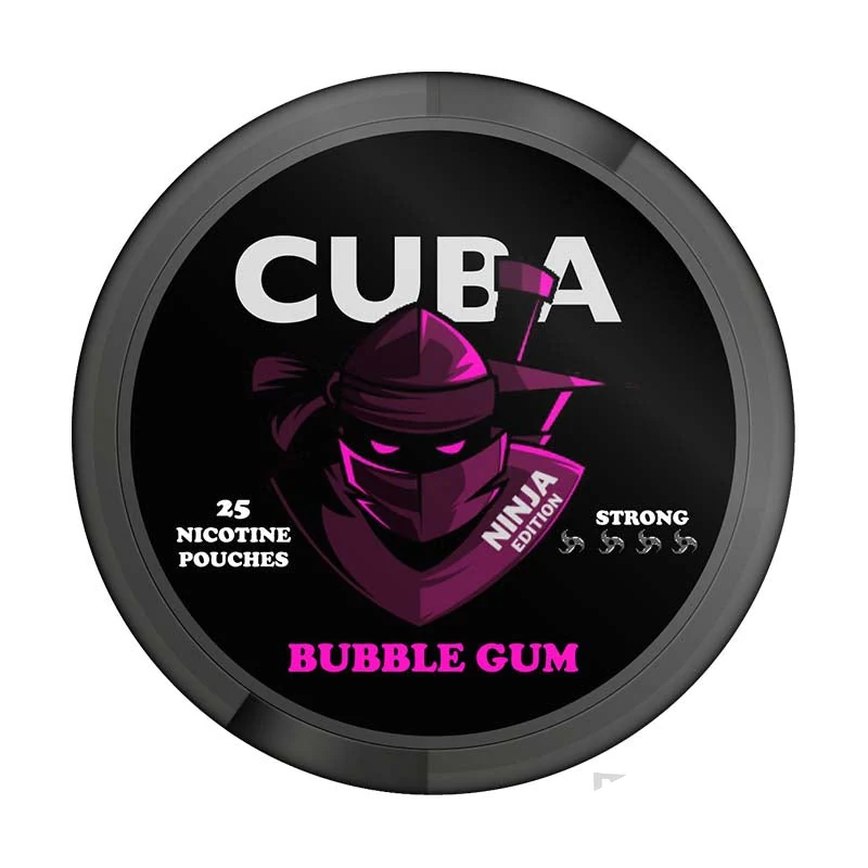 CUBA Bubble Gum Ninja 30mg nicotine pouches tin