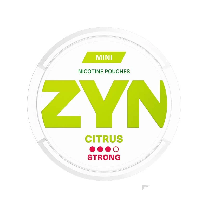 ZYN Citrus Mini Strong nicotine pouches tin