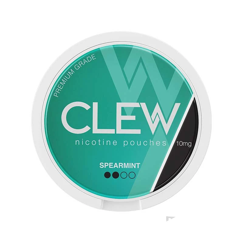 Clew Spearmint nicotine pouches tin