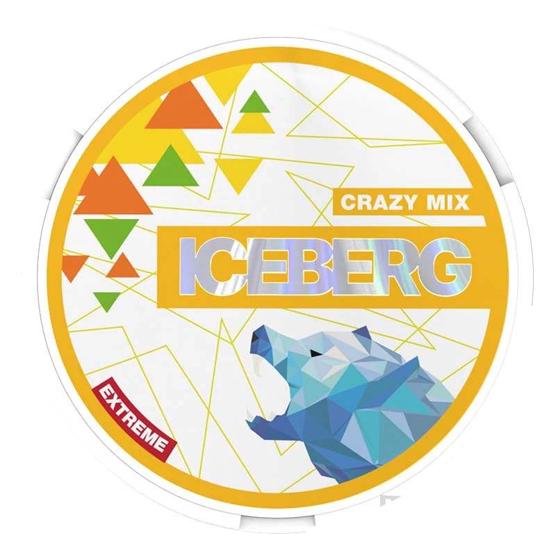 Iceberg Crazy Mix nicotine pouches tin