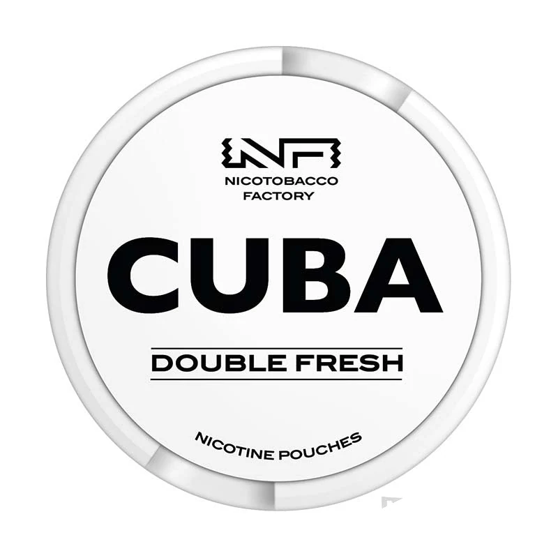 CUBA Double Fresh nicotine pouches tin