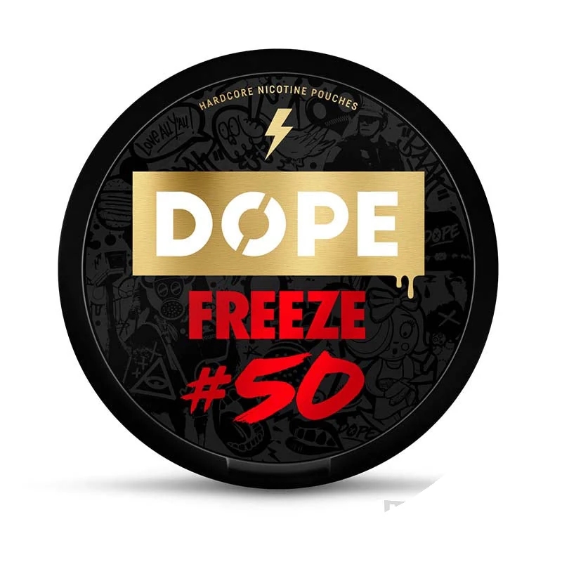 DOPE Freeze 50mg nicotine pouches tin
