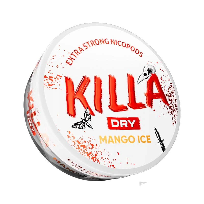 Killa Dry Mango Ice nicotine pouches tin