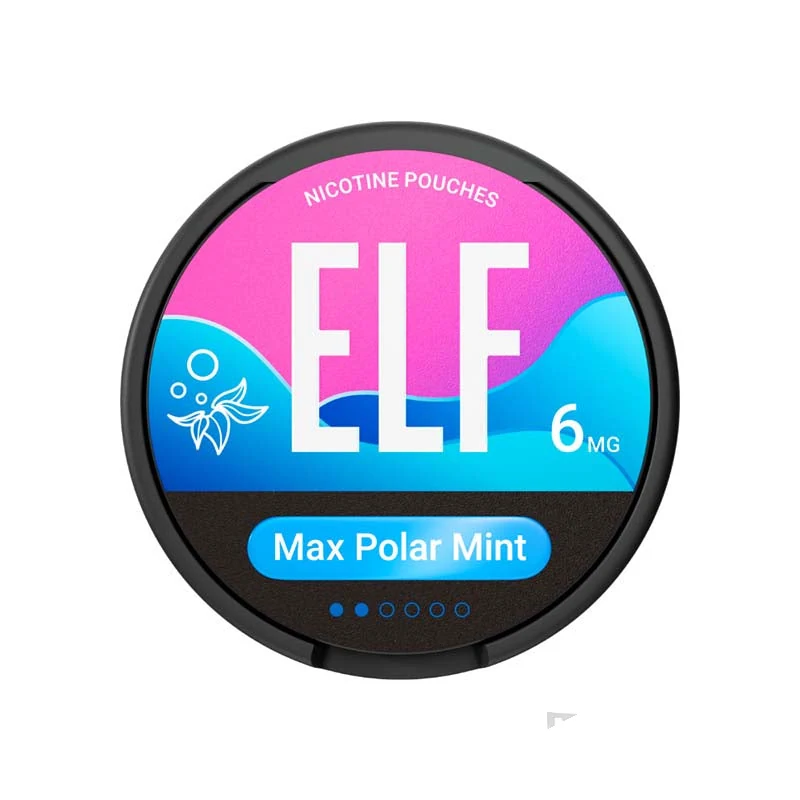 ELF Max Polar Mint nicotine pouches tin