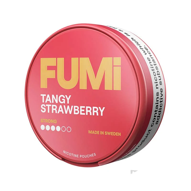 FUMI Tangy Strawberry nicotine pouches tin