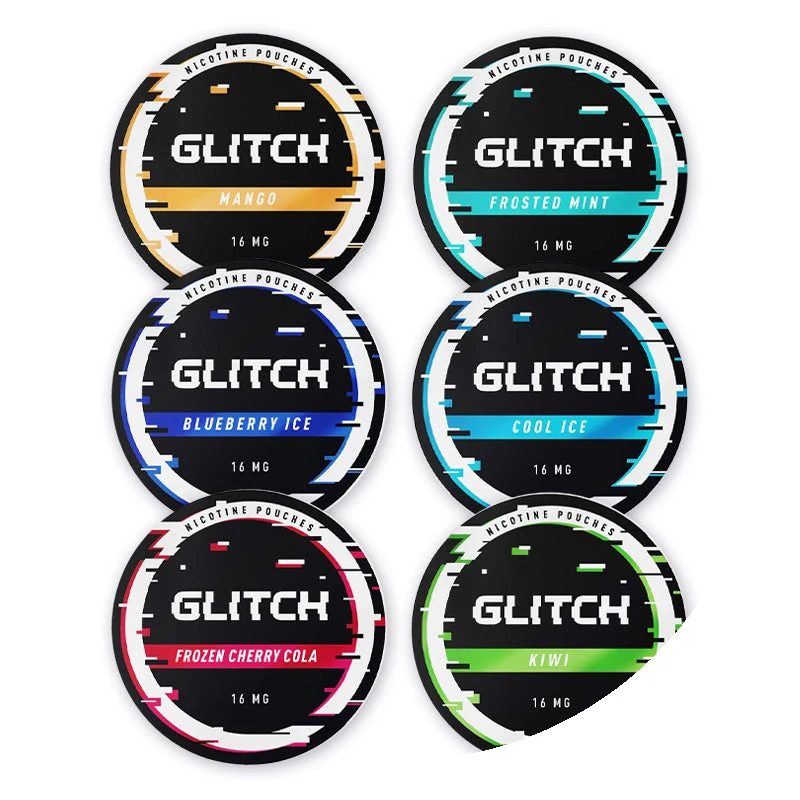 Glitch Ice & Fruit 16mg Bundle (6 Pack) nicotine pouches tin
