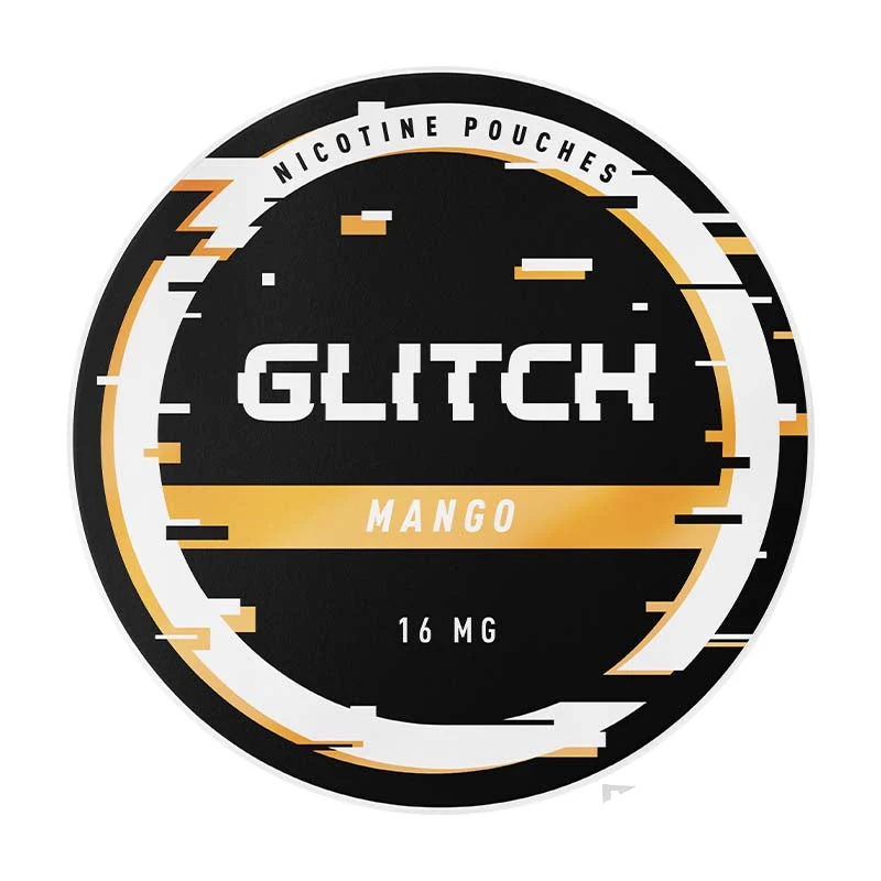 Glitch Mango nicotine pouches tin