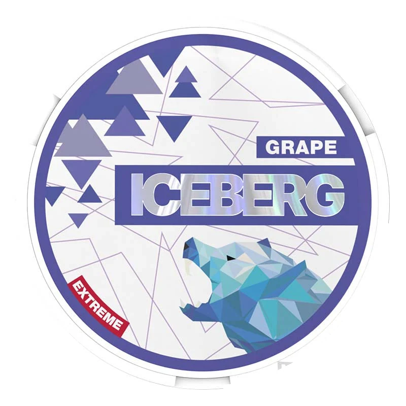 Iceberg Grape nicotine pouches tin