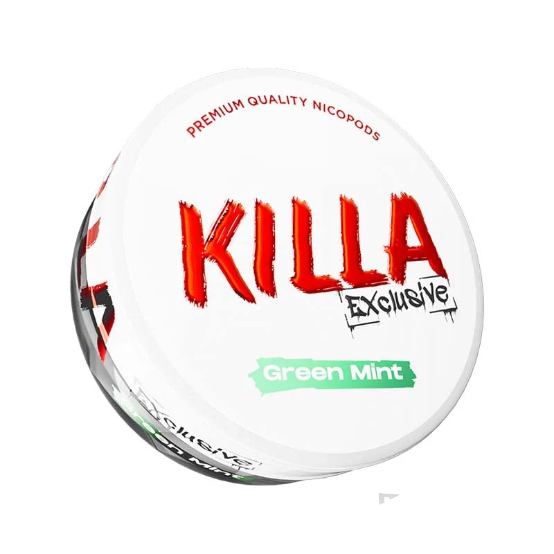 Killa Exclusive Green Mint nicotine pouches