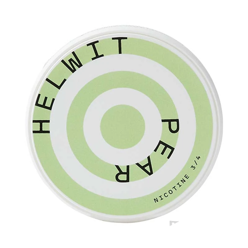 Helwit Pear nicotine pouches tin