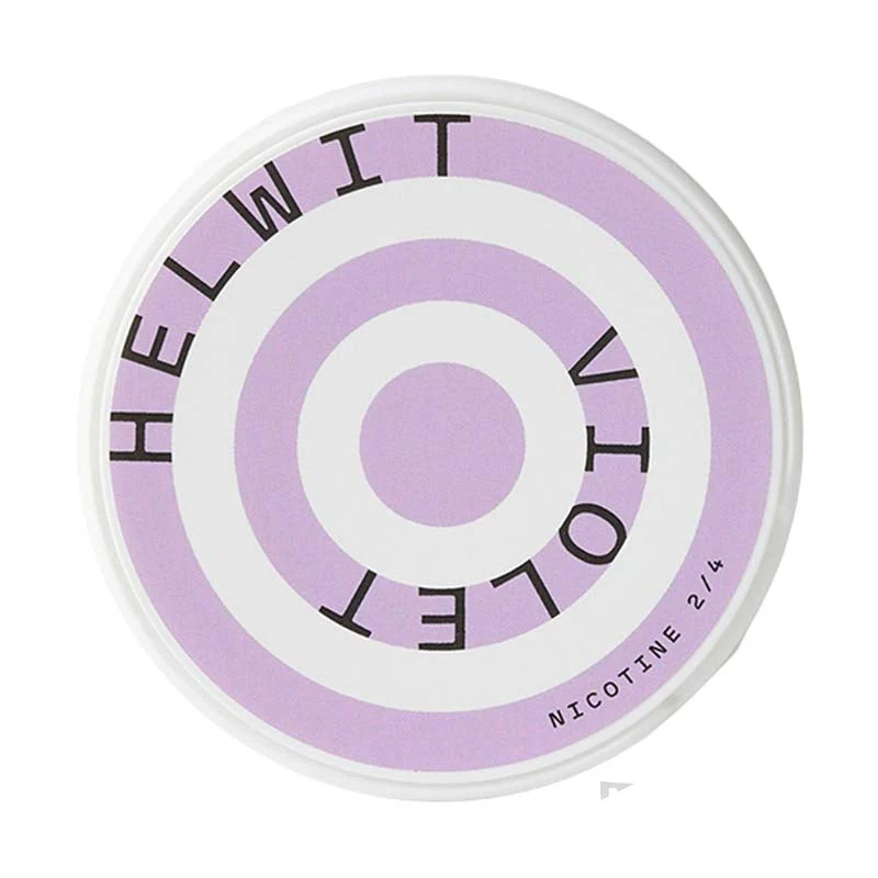 Helwit Violet nicotine pouches tin