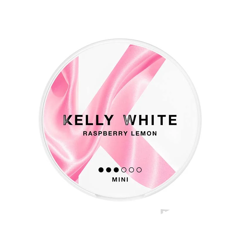 Kelly White Raspberry Lemon nicotine pouches