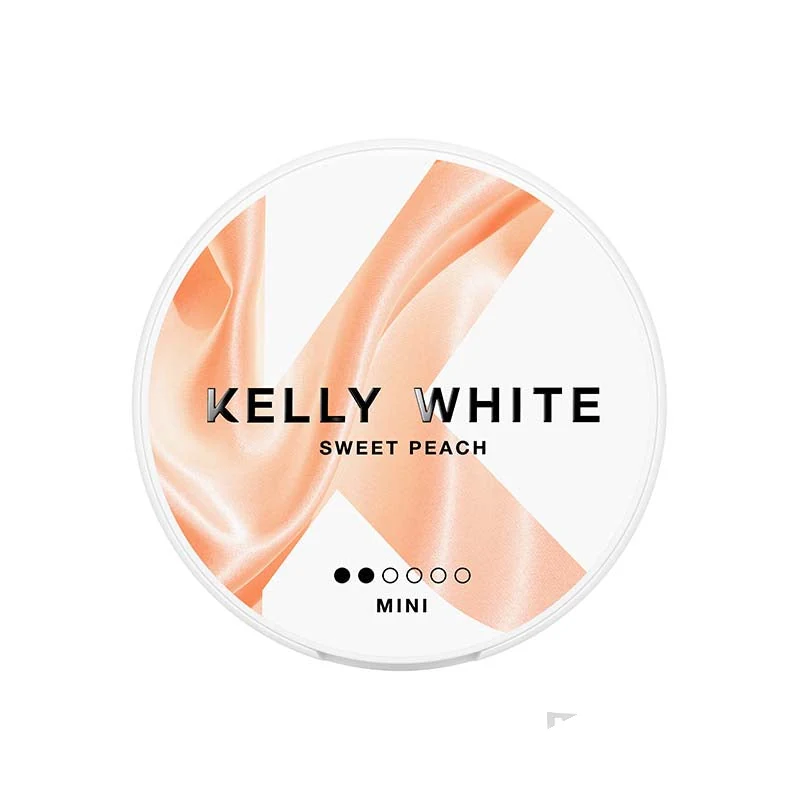 Kelly White Sweet Peach nicotine pouches