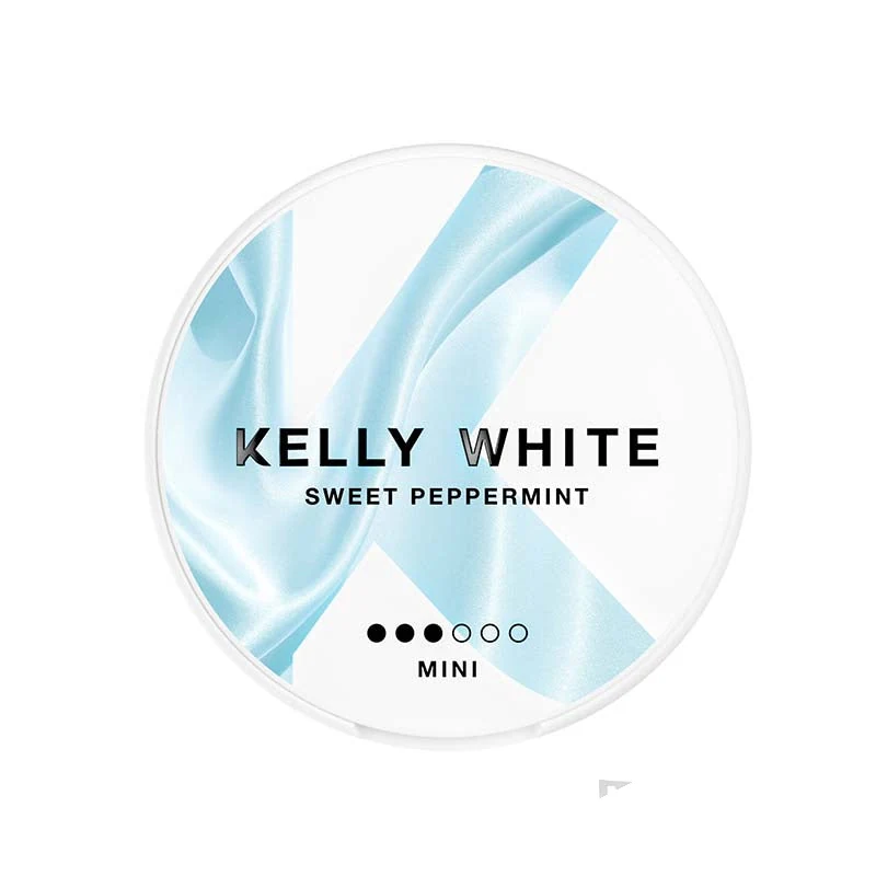 Kelly White Sweet Peppermint nicotine pouches