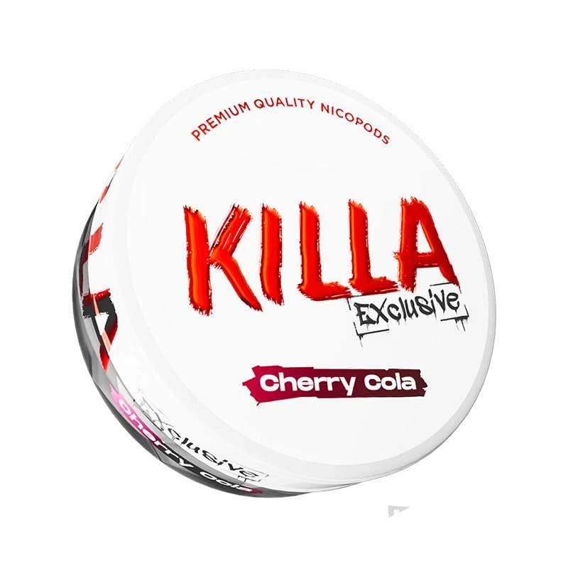 Killa Exclusive Cherry Cola nicotine pouches tin