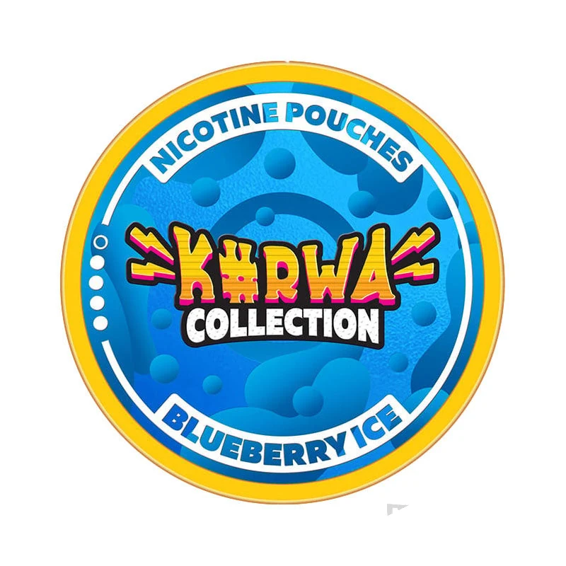 Kurwa Collection Blueberry Ice nicotine pouches tin