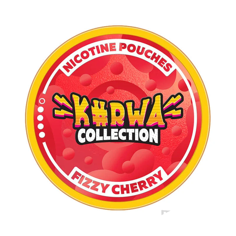 Kurwa Collection Fizzy Cherry nicotine pouches tin