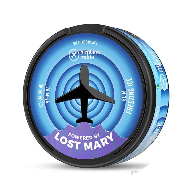 Lost Mary Airplane Mode Freezing Ice nicotine pouches tin