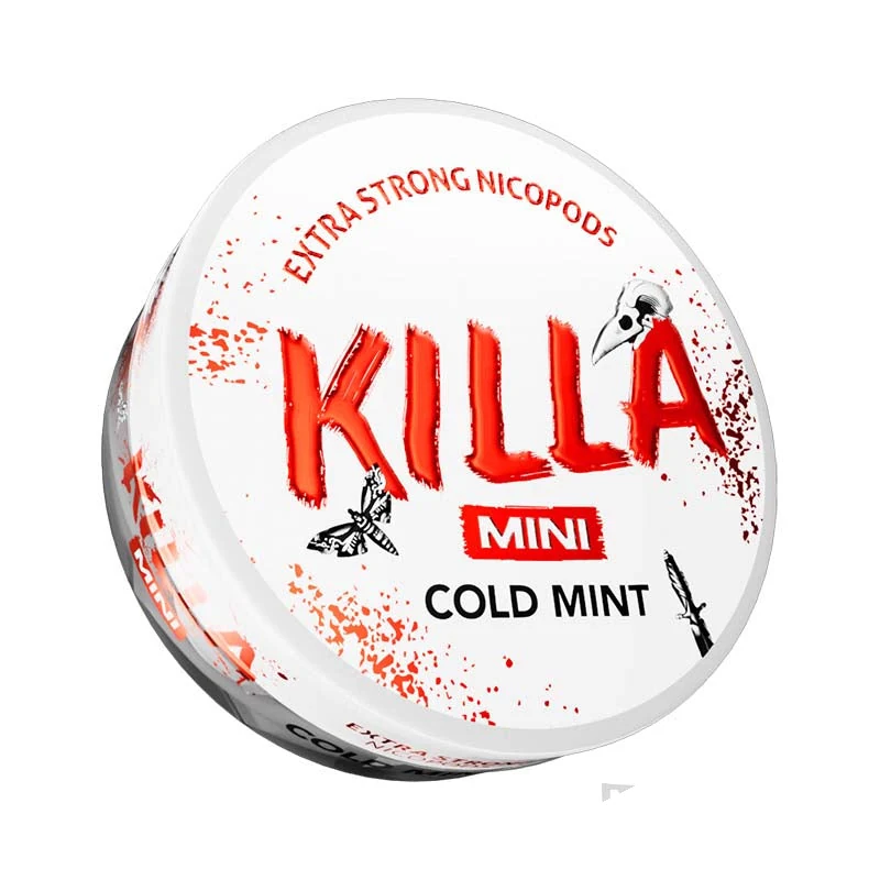 Killa Mini Cold Mint nicotine pouches tin