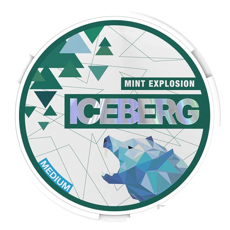 Iceberg Mint Explosion nicotine pouches tin