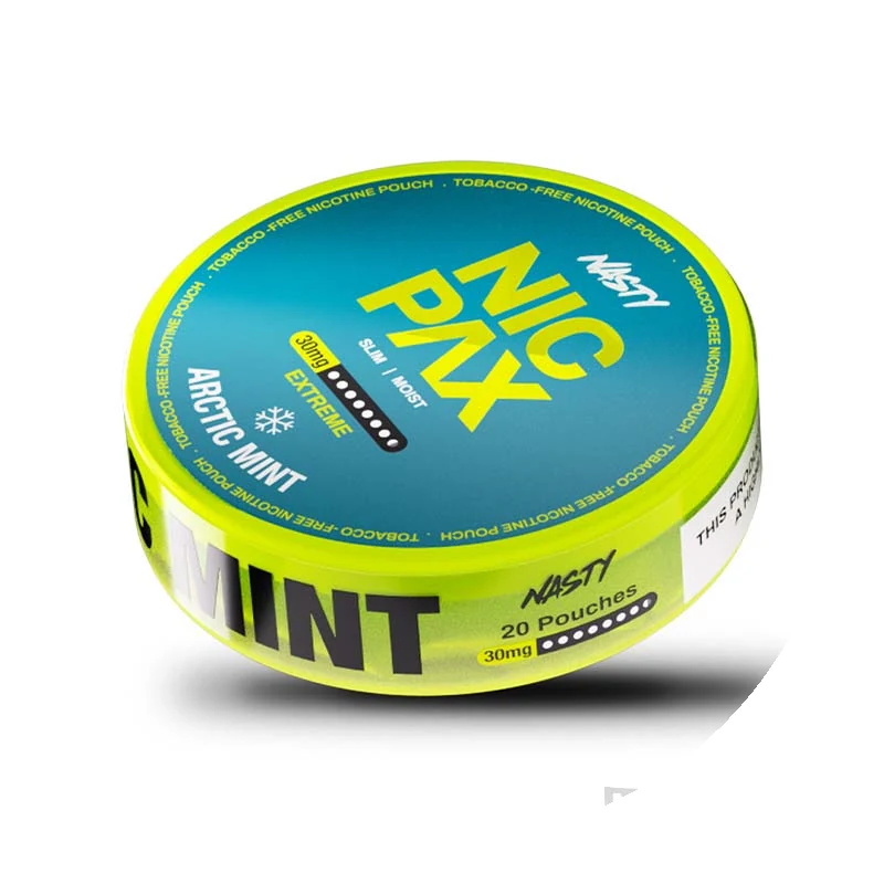 Nasty Nicpax Arctic Mint nicotine pouches tin