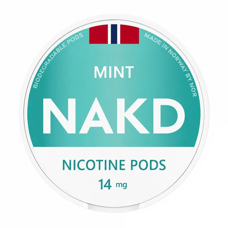 Nor NAKD Mint nicotine pouches tin
