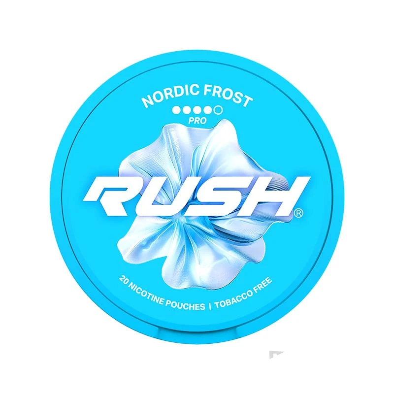Rush Nordic Frost Pro nicotine pouches tin
