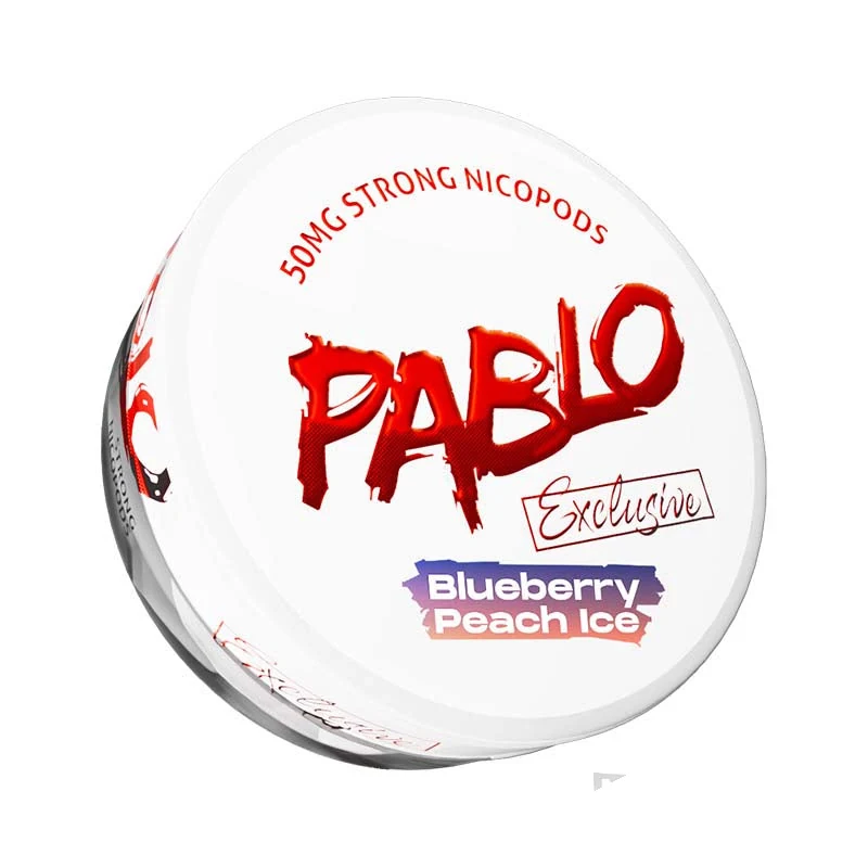 Pablo Exclusive Blueberry Peach Ice nicotine pouches