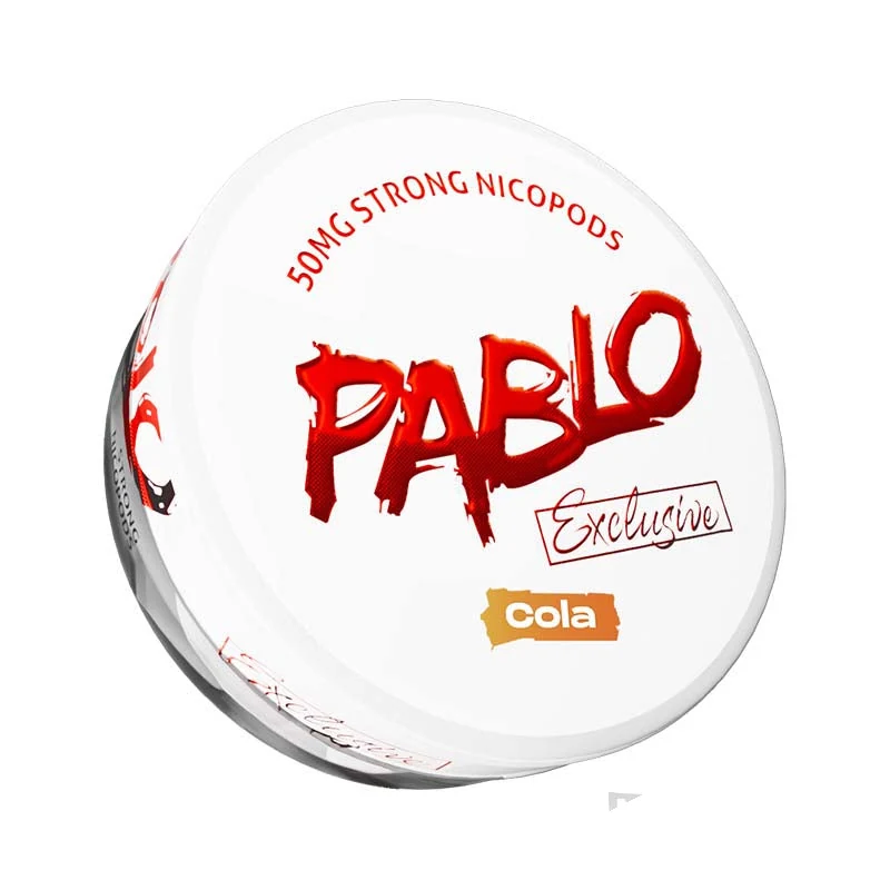 Pablo Exclusive Cola nicotine pouches tin