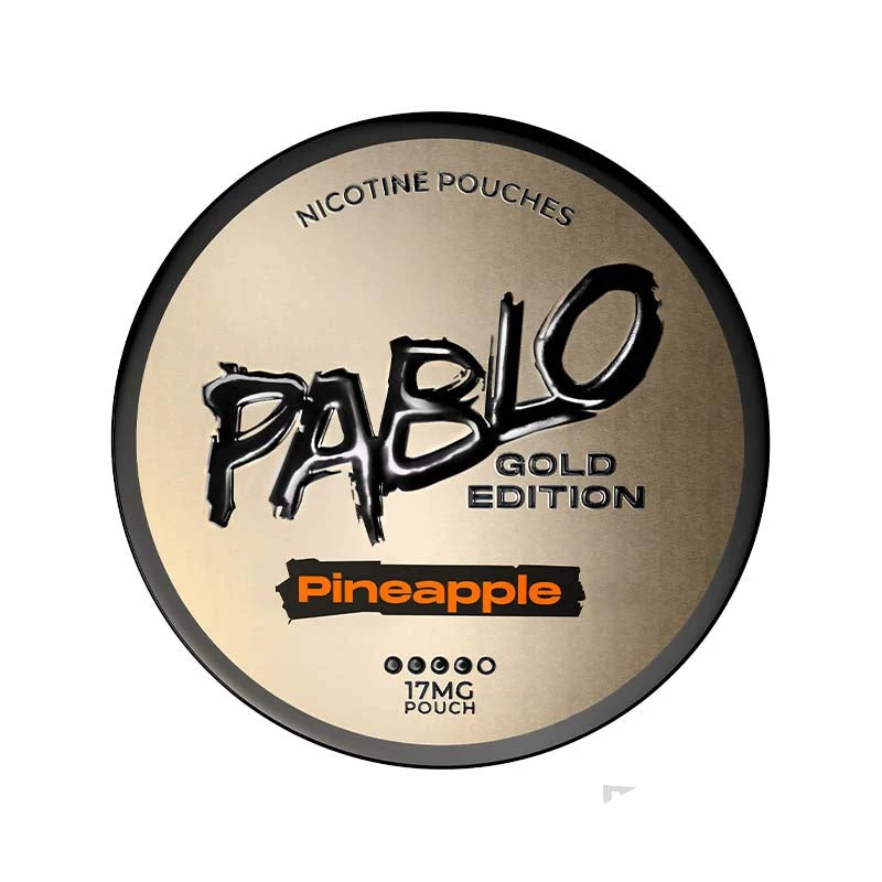 Pablo Gold Edition Pineapple nicotine pouches tin