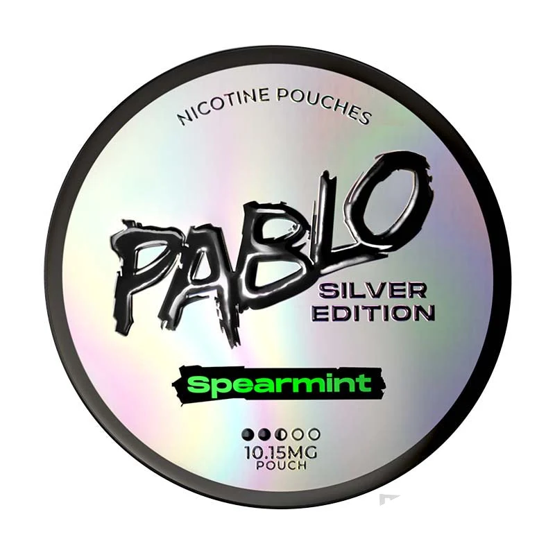 Pablo Silver Edition Spearmint nicotine pouches