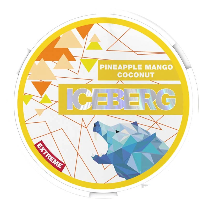 Iceberg Pineapple Mango Coconut nicotine pouches tin
