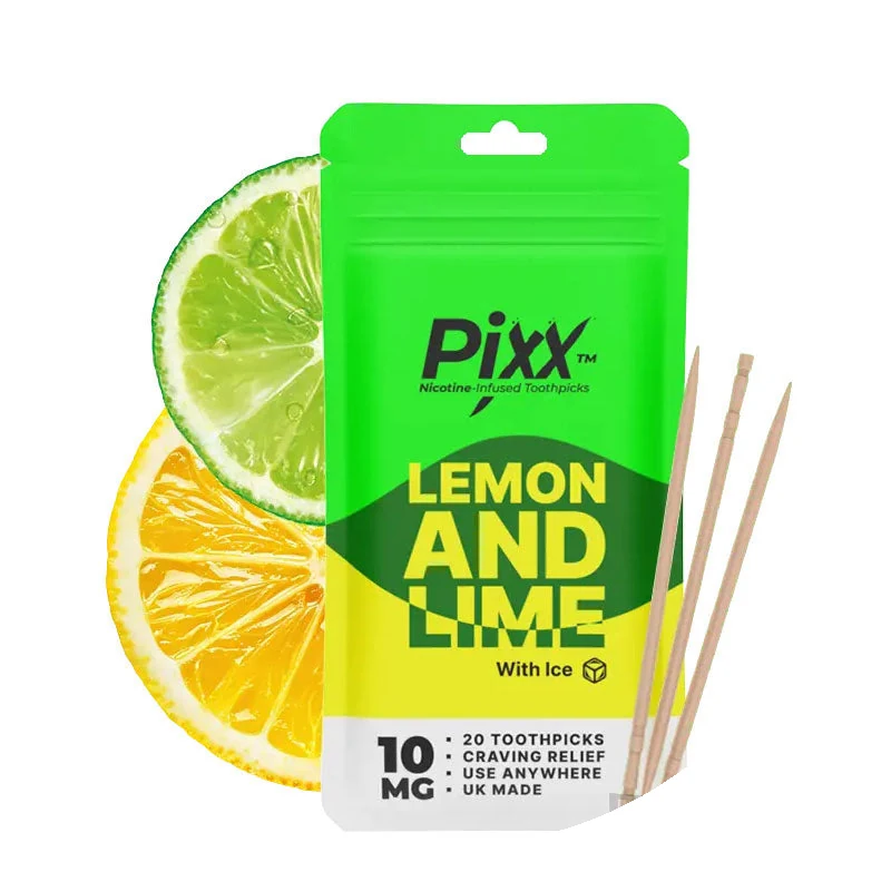 Pixx Lemon & Lime nicotine pouches tin
