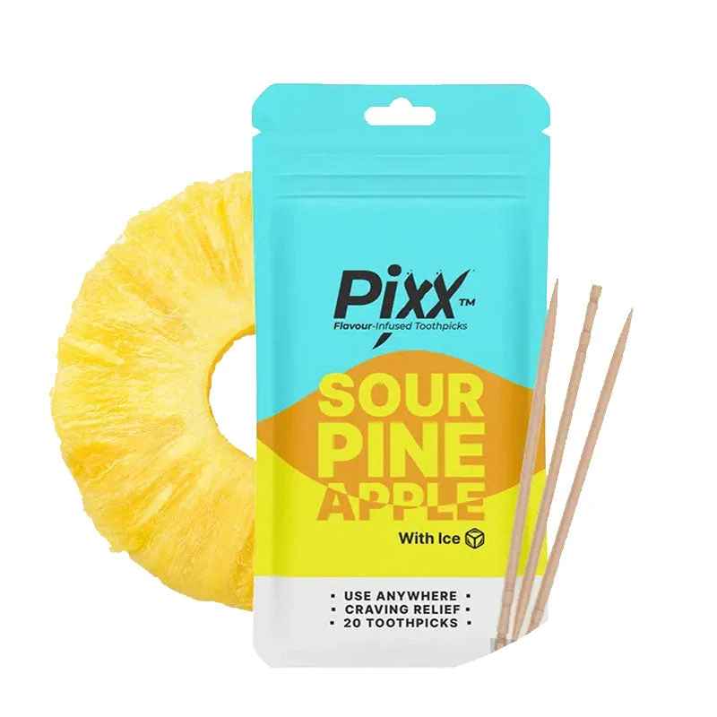 Pixx Sour Pineapple nicotine pouches tin