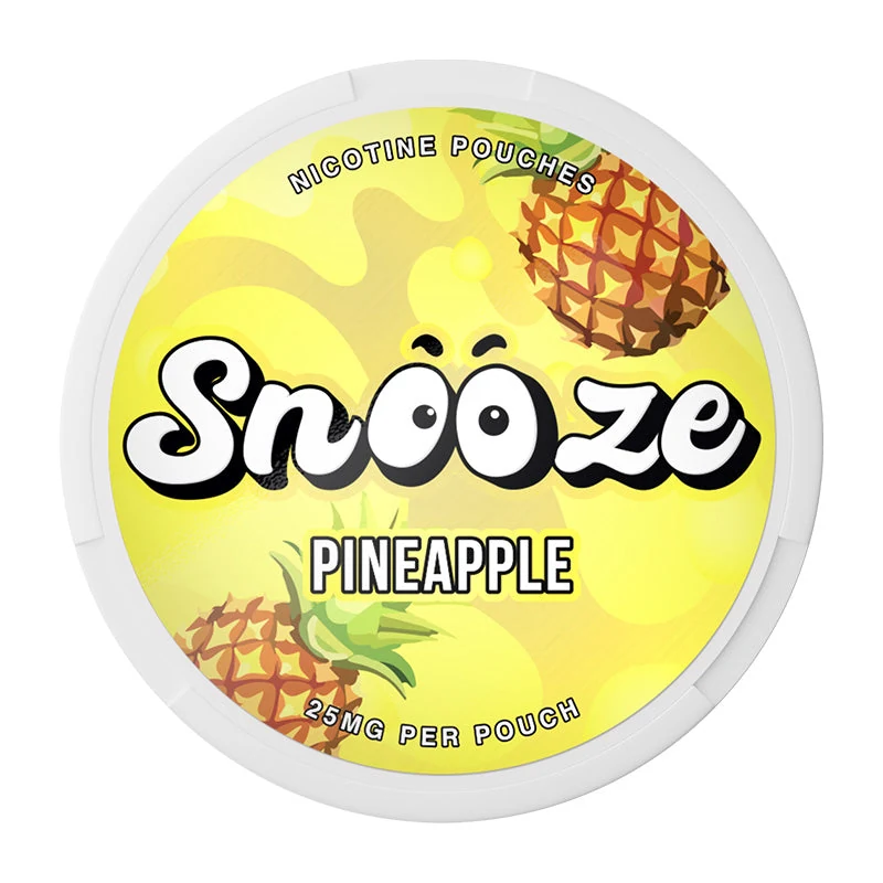 Snooze Pineapple nicotine pouches tin