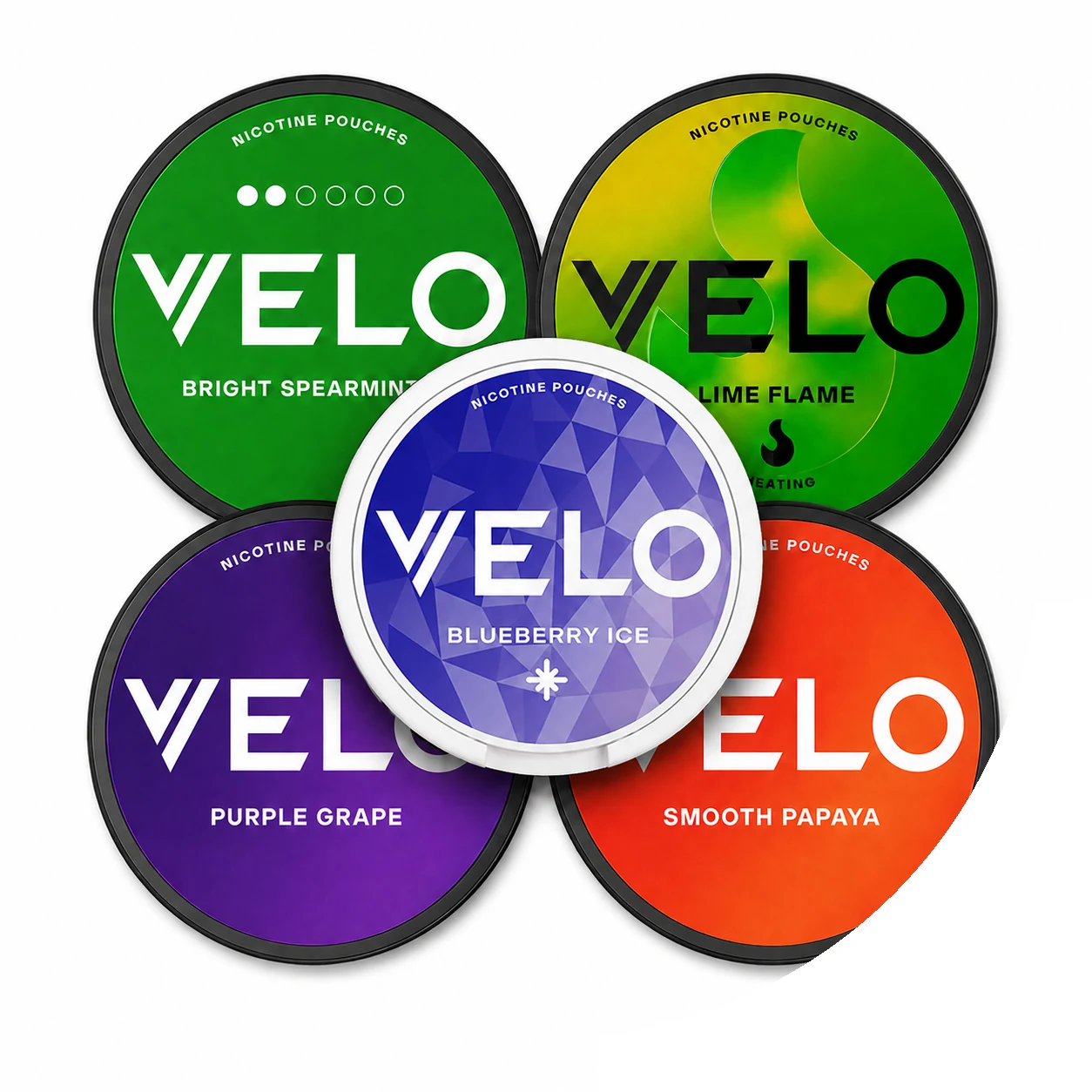 Velo 8mg Variety Pack Bundle nicotine pouches tin