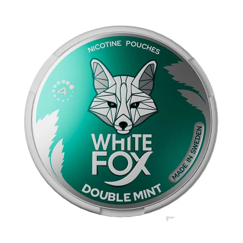 White Fox Double Mint 4mg nicotine pouches