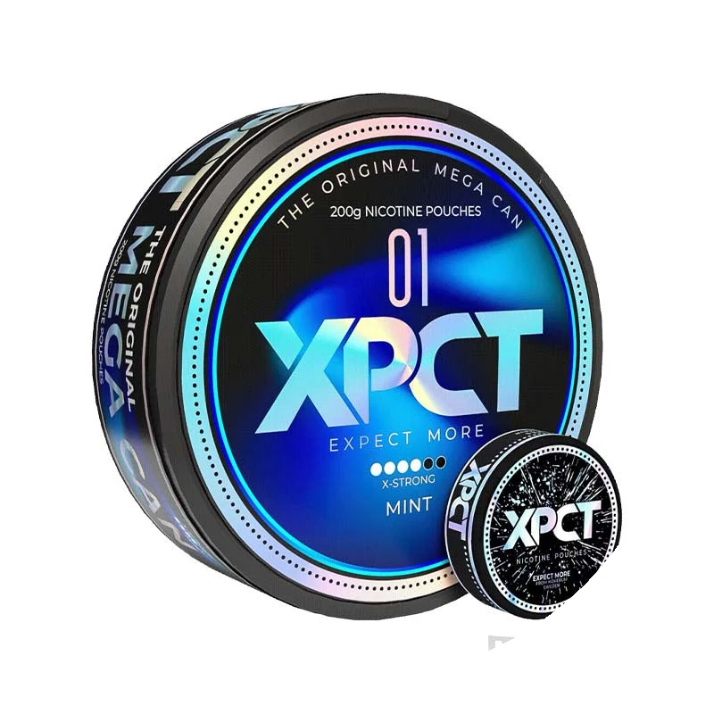 XPCT Megacan Mint nicotine pouches tin