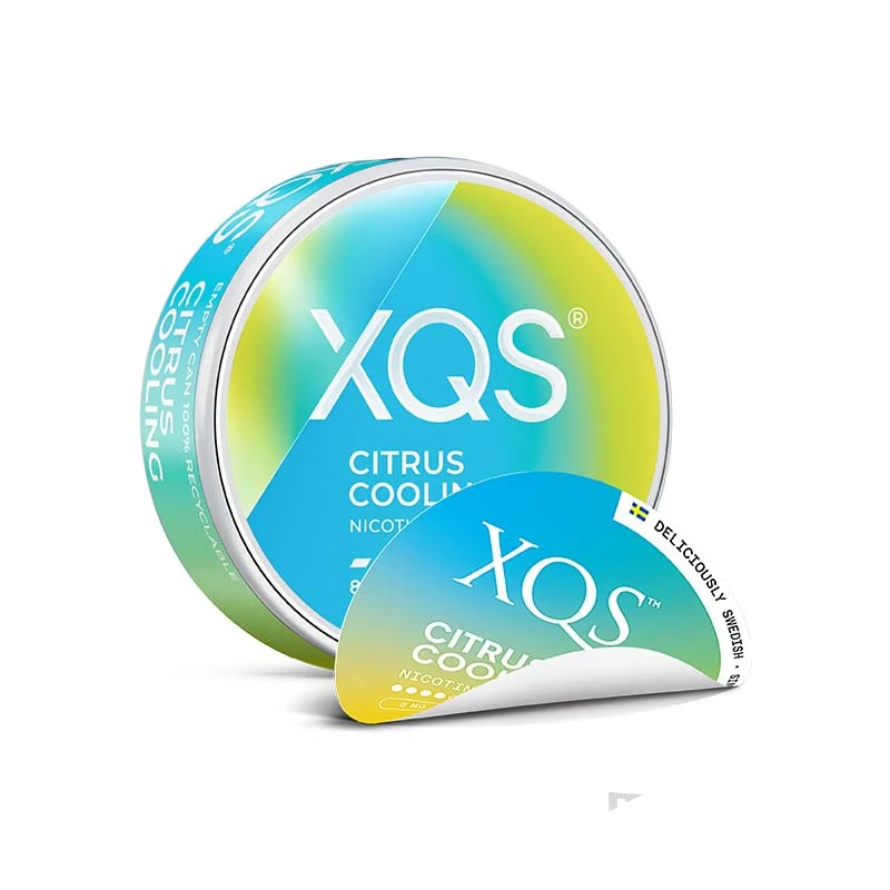 XQS Citrus Cooling nicotine pouches tin