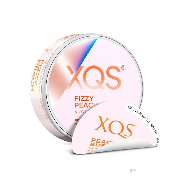 XQS Fizzy Peach nicotine pouches