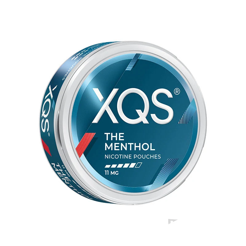 XQS Menthol nicotine pouches tin