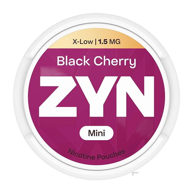 ZYN Black Cherry nicotine pouches tin