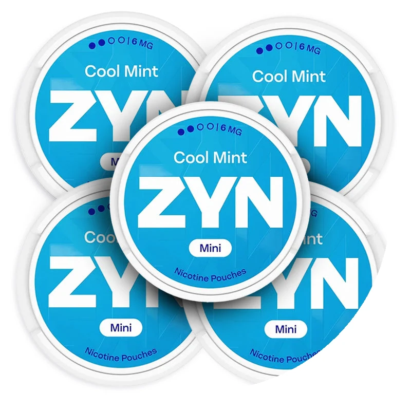 ZYN Cool Mint 6mg Bundle (20-Pack) nicotine pouches tin