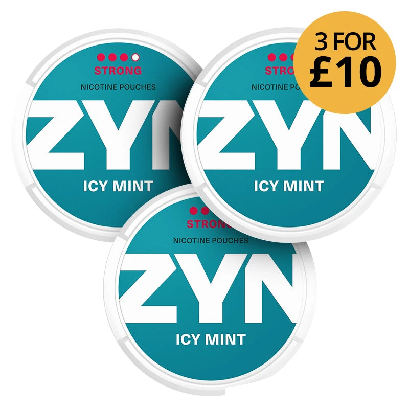 ZYN Icy Mint 9.5mg (3-Pack) nicotine pouches