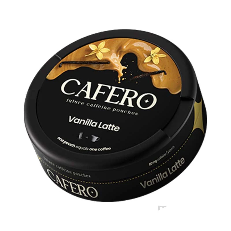 Cafero Vanilla Latte caffeine pouch tin