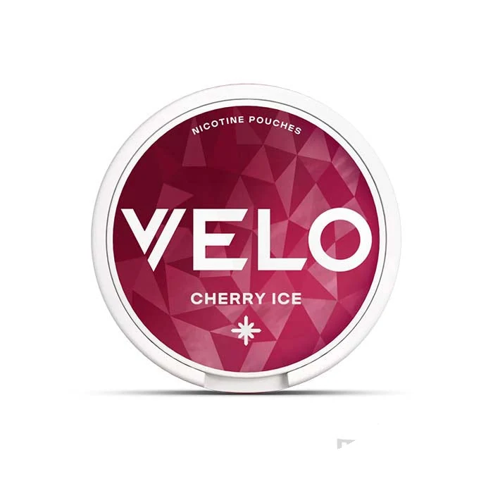 VELO Cherry Ice nicotine pouch tin