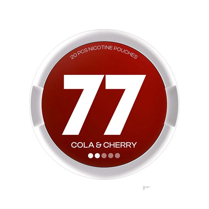 77 Cola & Cherry nicotine pouch tin